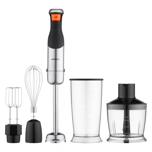 Hand Blender Ardesto HBG-800DWHCHC, 800W, 600ML, Hand Blender, Black/Silver