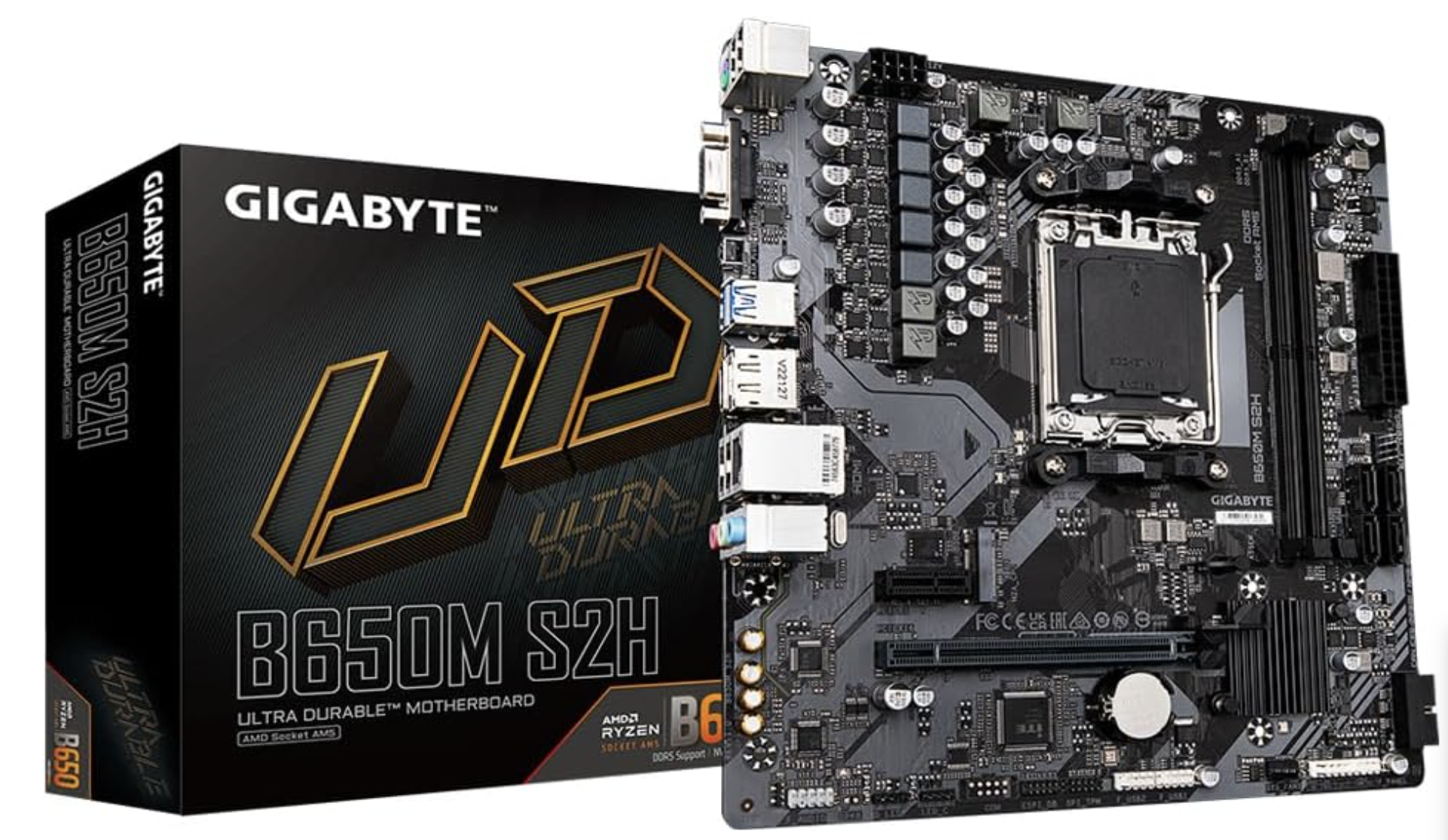 Motherboard GIGABYTE B650M S2H sAM5 B650 2xDDR5 M.2 HDMI DP mATX