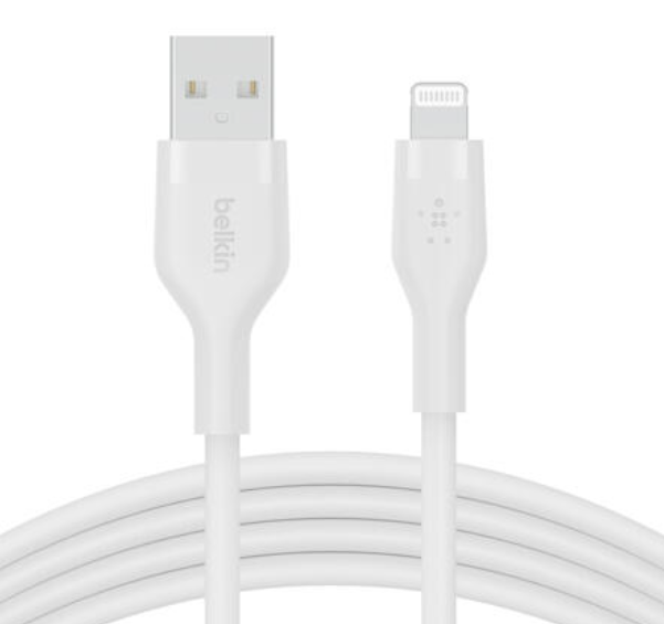 USB კაბელი Belkin USB-A Cable with Lightning Connector 1M CAA008BT1MWH White