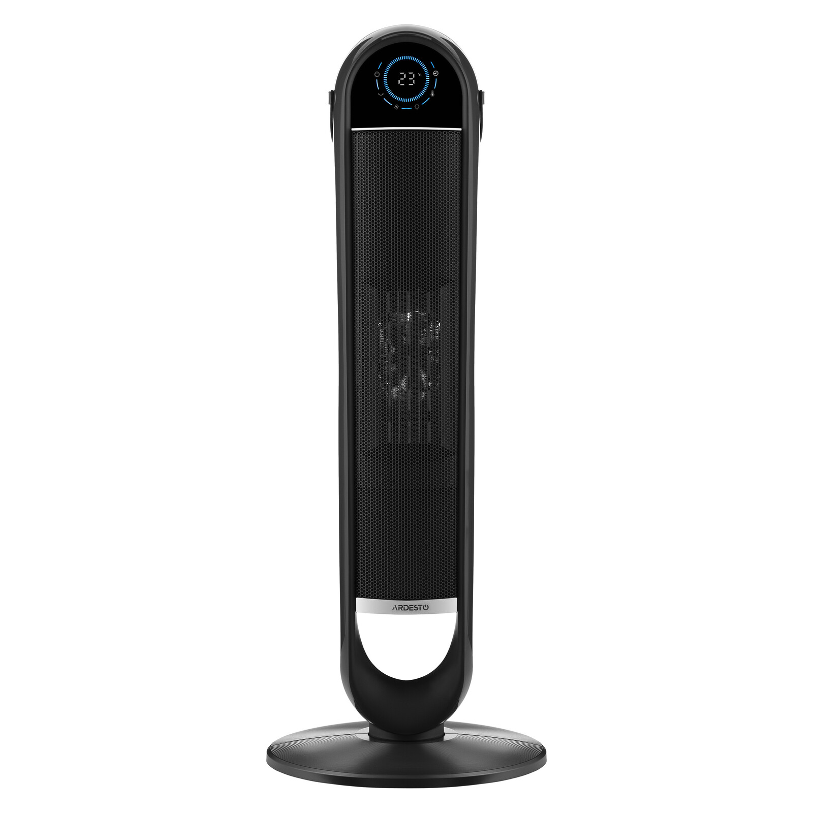 Fan Heater ARDESTO FHC-2000ECGR, 2000W, 20m², Ceramic Heating Element, Electronic Control, Remote Control, Gray
