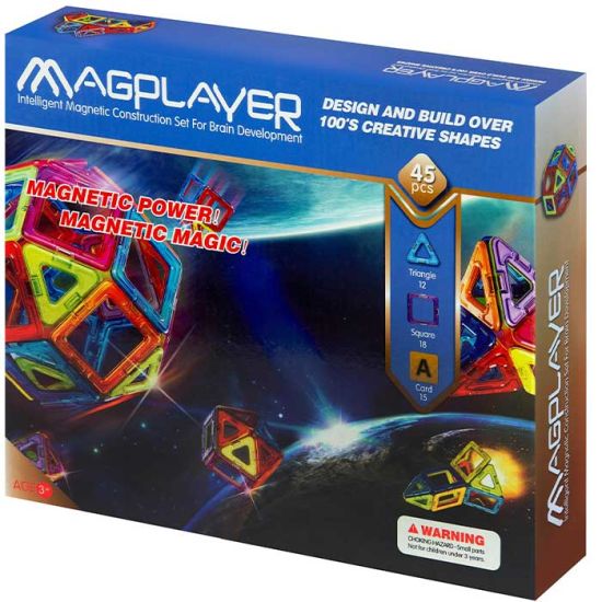 Building set Magplayer Designer magnetic set 45 e. MPA-45