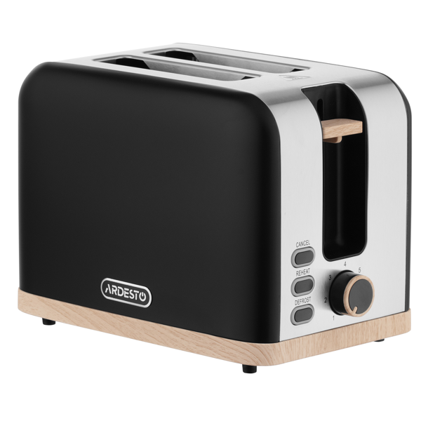 ტოსტერი Ardesto toaster T-F420BWD, 800W, metal, 2 slots, black