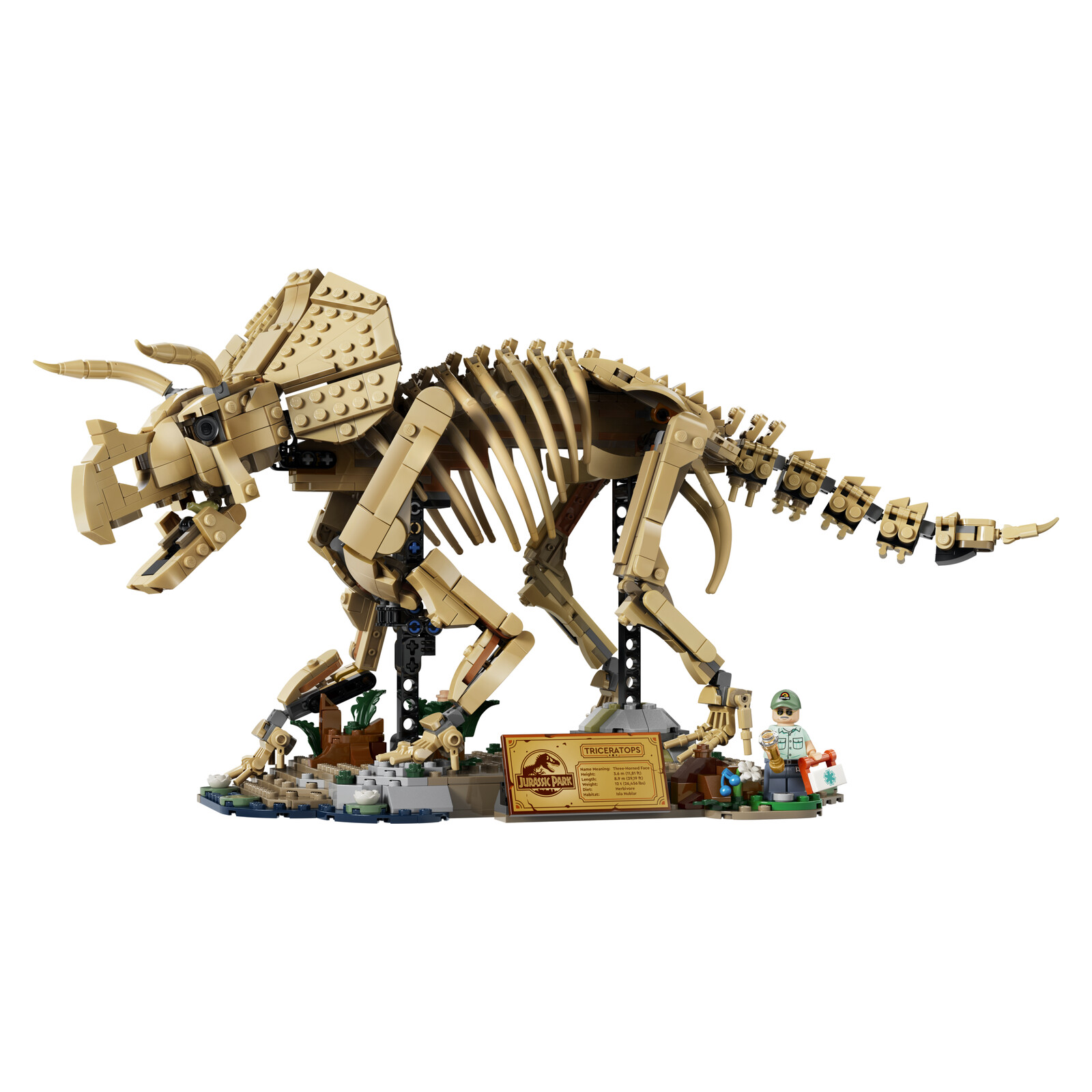 Building set LEGO Jurassic World Dinosaur Fossils: Triceratops 77985, 1154 Pieces, 18+