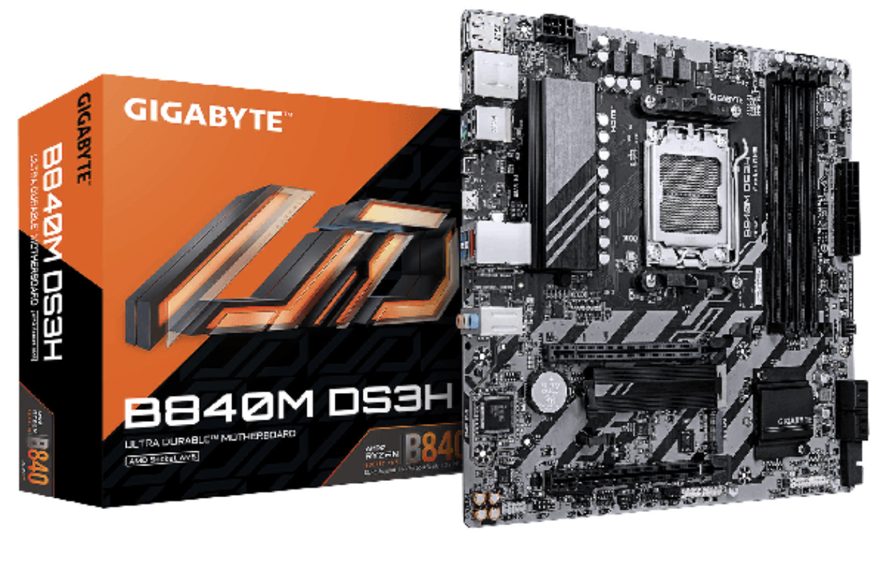 Motherboard GIGABYTE B840M DS3H sAM5 B840 4xDDR5 M.2 HDMI DP mATX