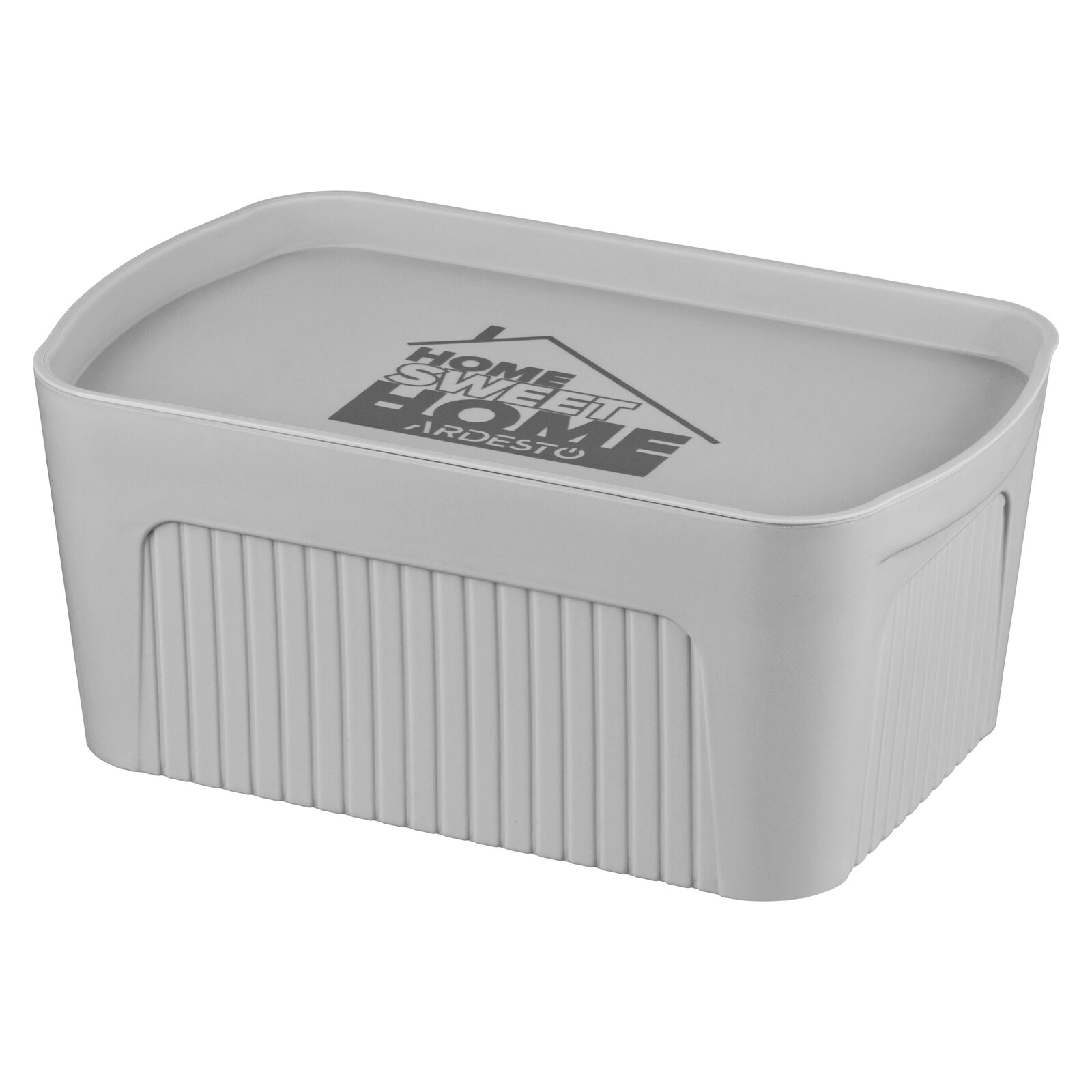 შესანახი ყუთი სახურავით ARDESTO ARHC2506G, 6 ლ, 32 × 21.5 × 14 სმ, პოლიპროპილენი, ნაცრისფერი