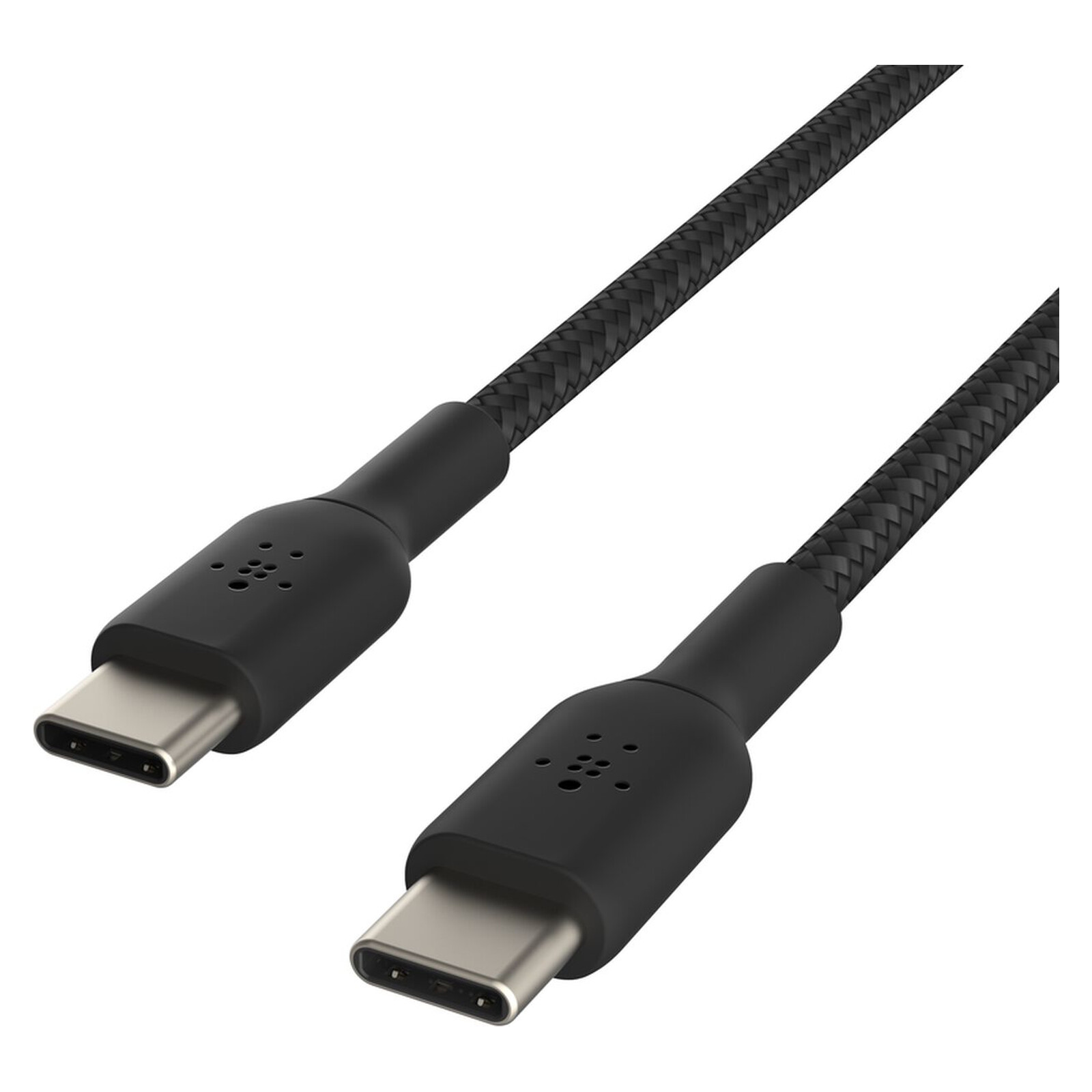 უსბ კაბელი Belkin BoostCharge Braided USB-C to USB-C Cable 60W, 1m, Black CAB004bt1MBK