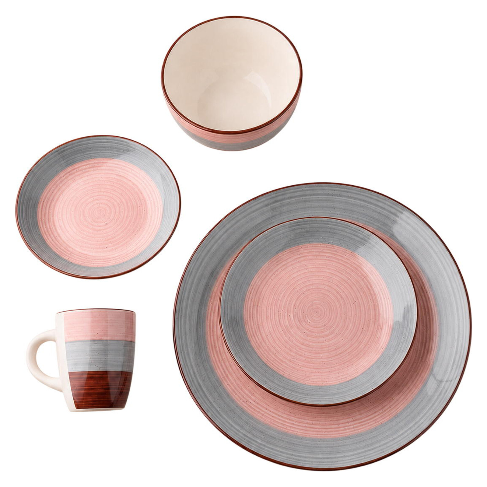 Dinner Set ARDESTO Salerno AR2230SS, 30 pieces, for 6 persons, Ceramics (Stoneware), Multicolor