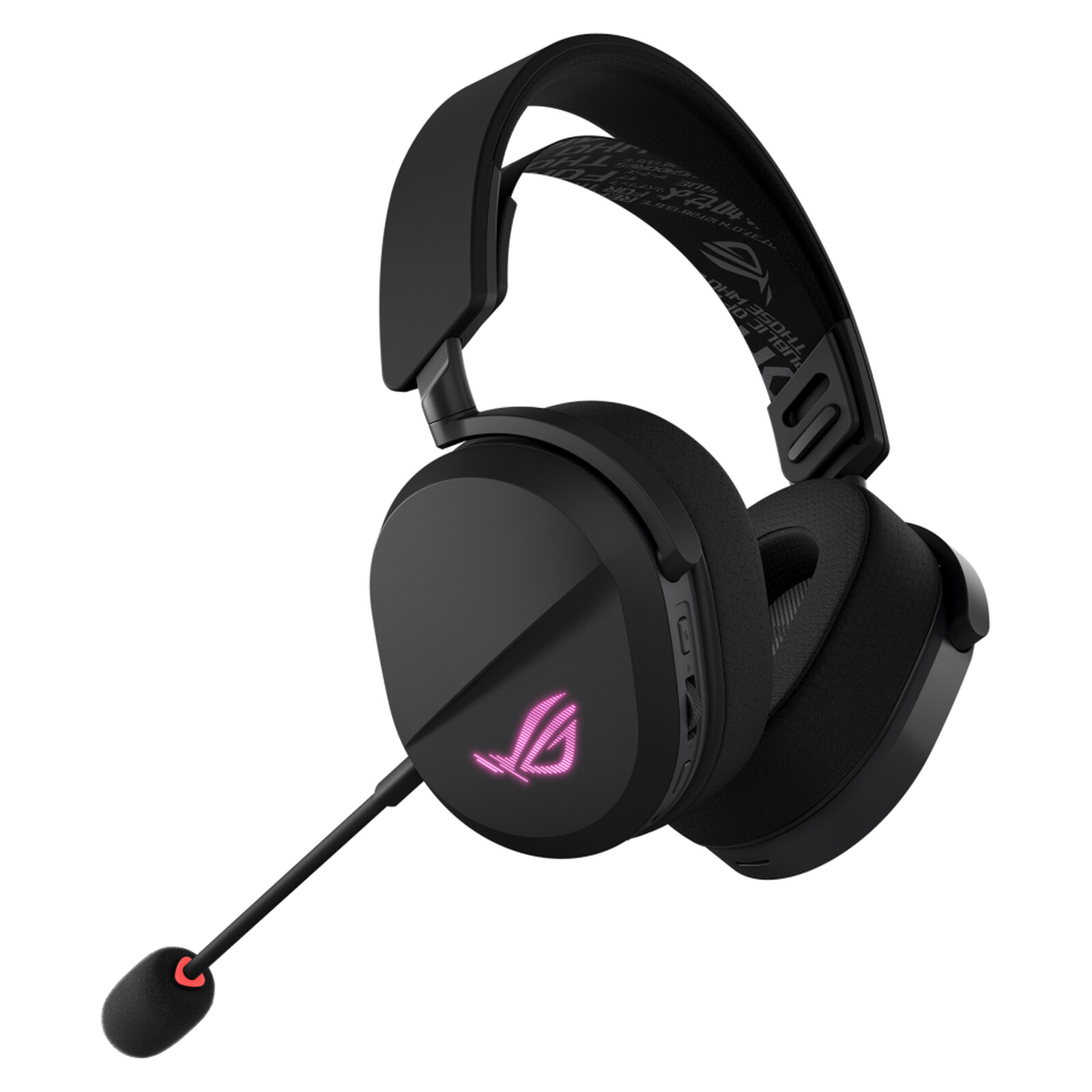 ყურსასმენი ASUS ROG Pelta 90YH0410-BHUA00, 2.4GHz/Bluetooth/USB-C, RGB, Black