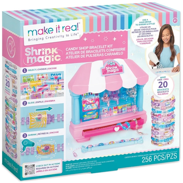 Bracelet making kit Make It Real 1758MR, Shrink Magic Candy Shop