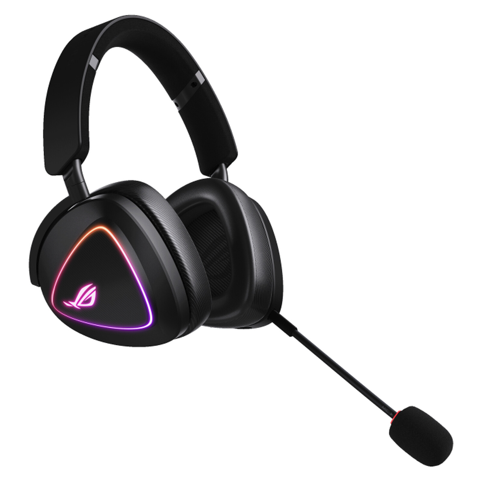 ყურსასმენი ASUS ROG Delta II 90YH03W0-BHUA00, 2.4GHz / Bluetooth / 3.5mm, RGB, შავი