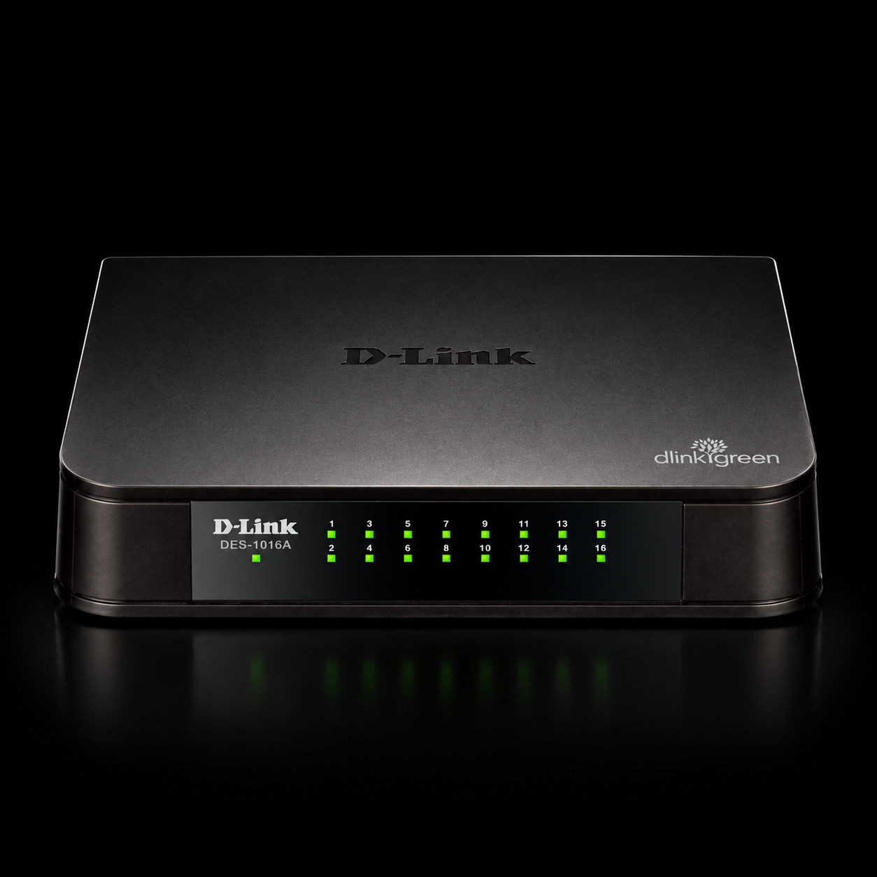 სვიჩი D-Link DES-1016A, Unmanaged Switch, 16 Ports 10/100Base-TX, Black