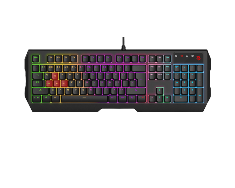 კლავიატურა: A4Tech Bloody B140N Neon Keyboard Black