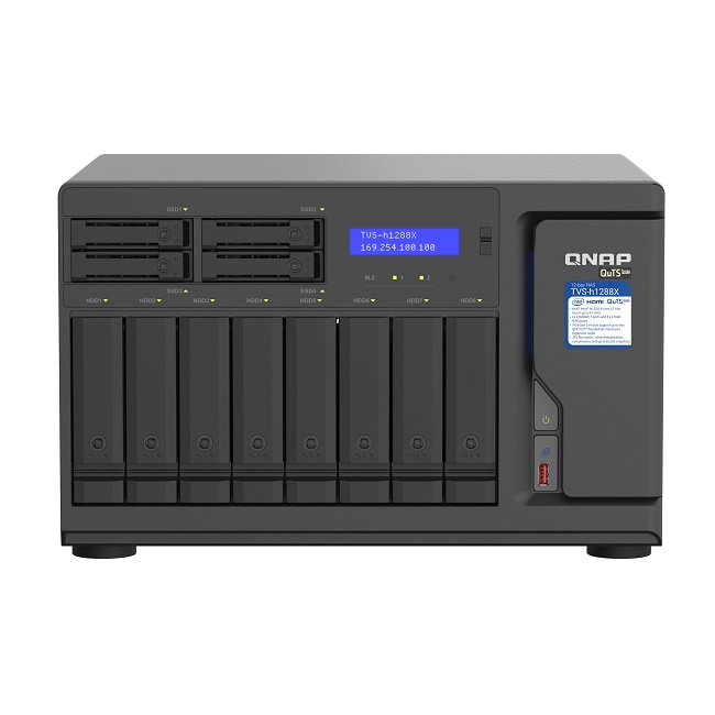 ქსელური საცავი QNAP TVS-h1288X-W1250-16G 3.3 GHz 4.7 GHz 16GB 128GB