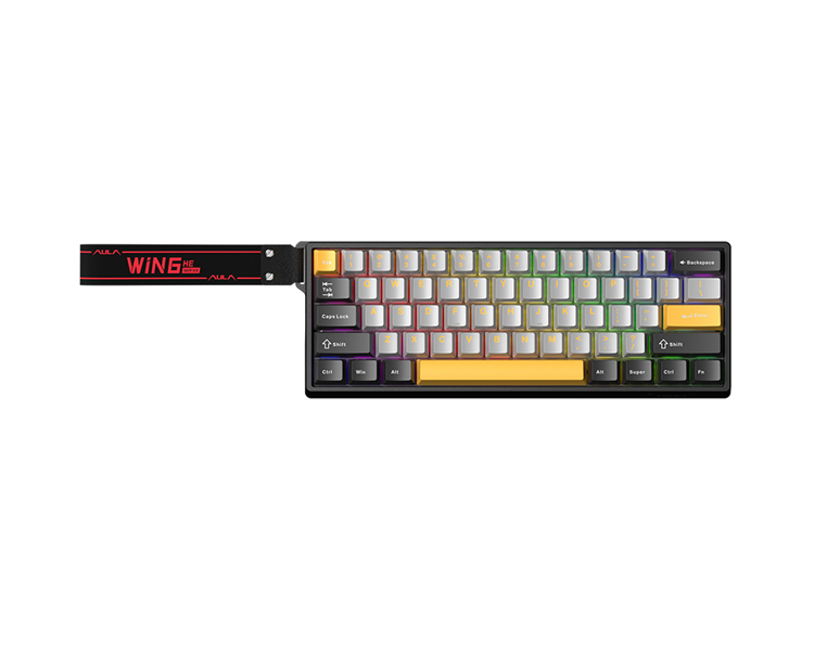 კლავიატურა: AULA WIN60 HE MAX RGB Wired Gaming Keyboard Dark