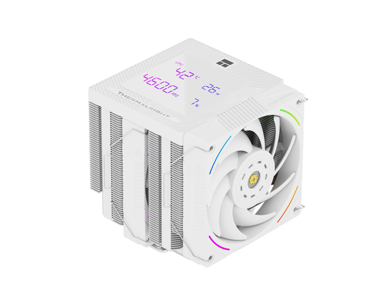 THERMALRIGHT Phantom Spirit 120 Digital SNOW — CPU უნივერსალური ქულერი