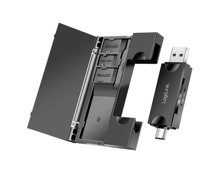 Logilink CR0049 USB 3.2 Gen1 ბარათის წამკითხველი (SD & microSD)