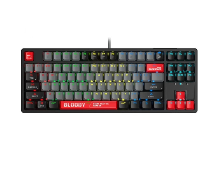 კლავიატურა: A4Tech Bloody S87 RGB Mechanical Red Plus Switch Keyboard Energy Red