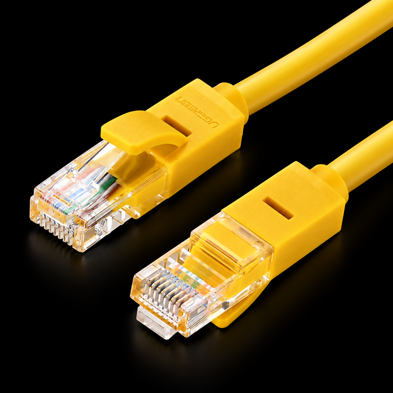 ქსელის კაბელი UGREEN NW103 (60816) Cat5e Patch Cord UTP Lan Cable, 20m, Yellow