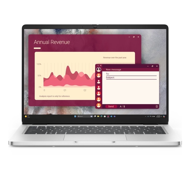 ლეპტოპი DELL Ultra 7 255U/32GB/512GB 45Wh 14" DDR5 Wi-Fi 6E
