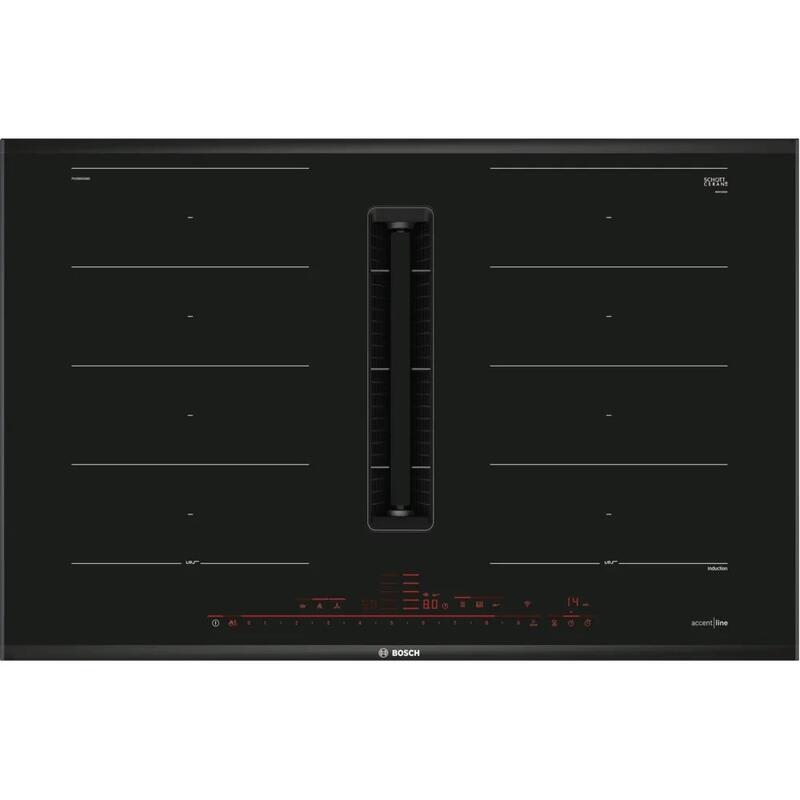 Hob BOSCH Accent Line hobs with integrated extractor hood PXX895D66E