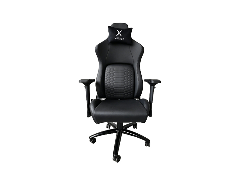 გეიმერული სავარძელი: Vertex Viper Gaming Chair Black Car Leather