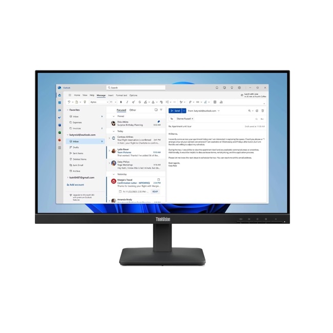 მონიტორი Lenovo PCG 64B5KAT1EU 23.8"