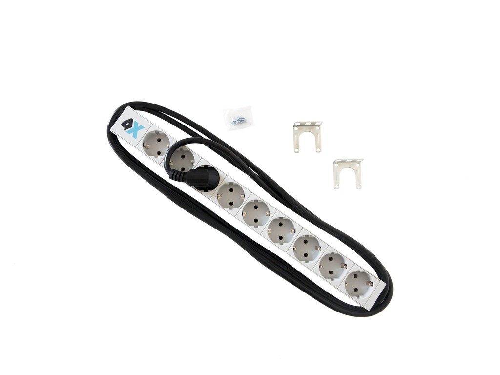 ელექტროენერგიის განაწილების ბლოკი 4xrack 4PDU-09SCHU 19"