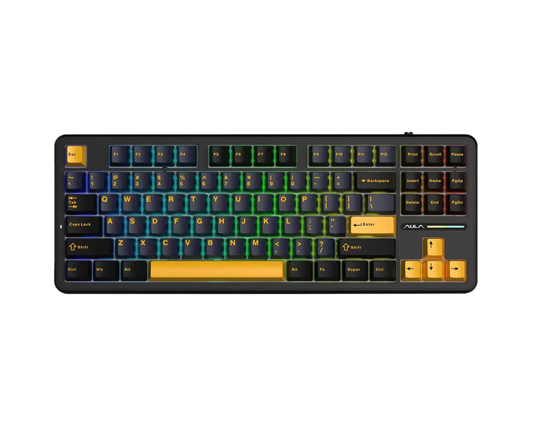 AULA F87 Wireless Tri Mode RGB მექანიკური გეიმინგ კლავიატურა
