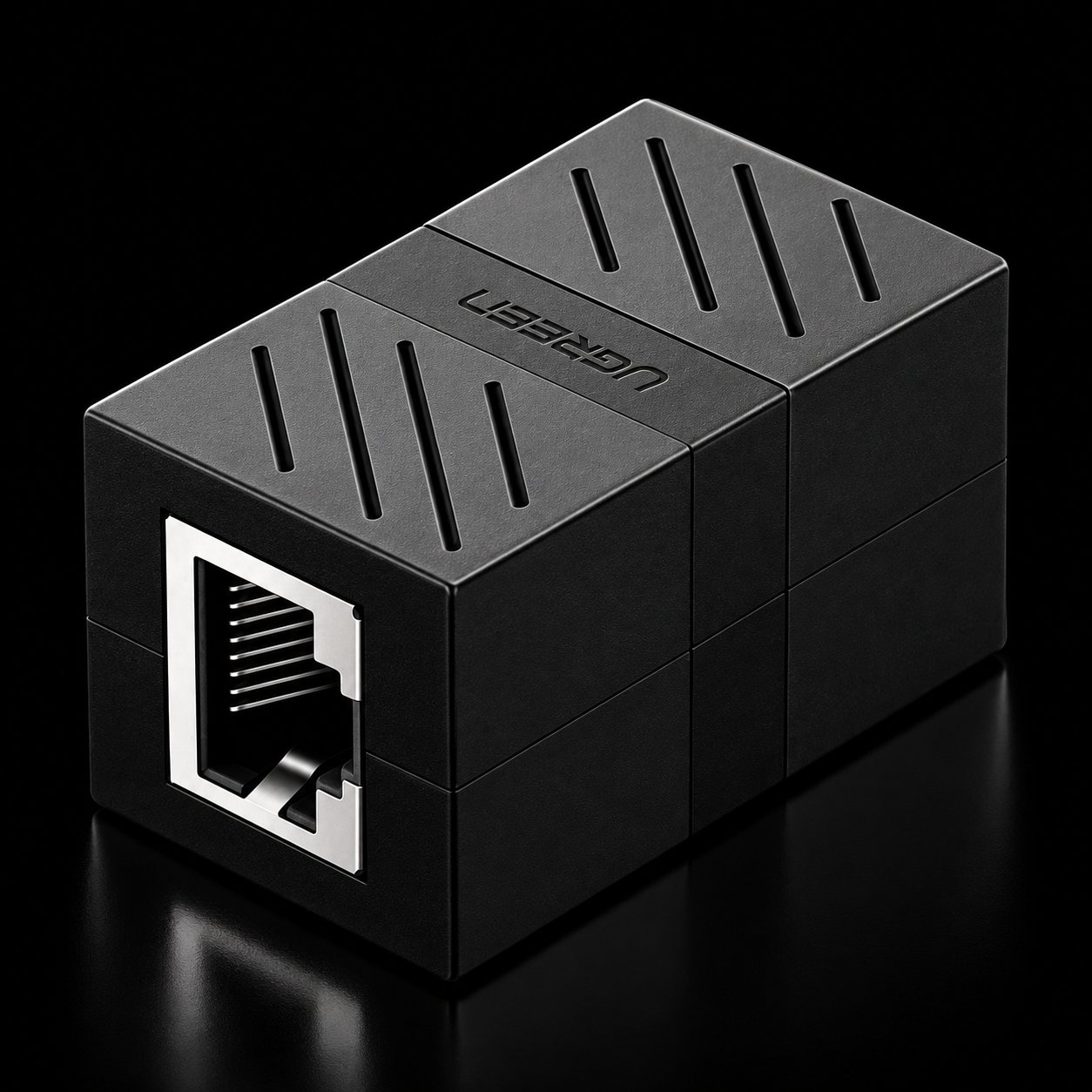ქსელის კაბელის გადასაბმელი UGREEN NW114 (20390), Rj45 Ethernet Connector, Black