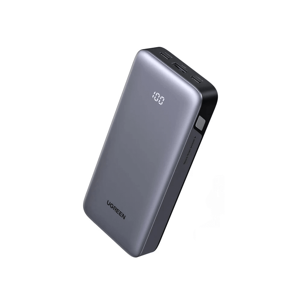 პორტატული დამტენი UGREEN PB532 (55989B), 20000mAh, Type-C, USB, Fast Charging Power Bank, Grey