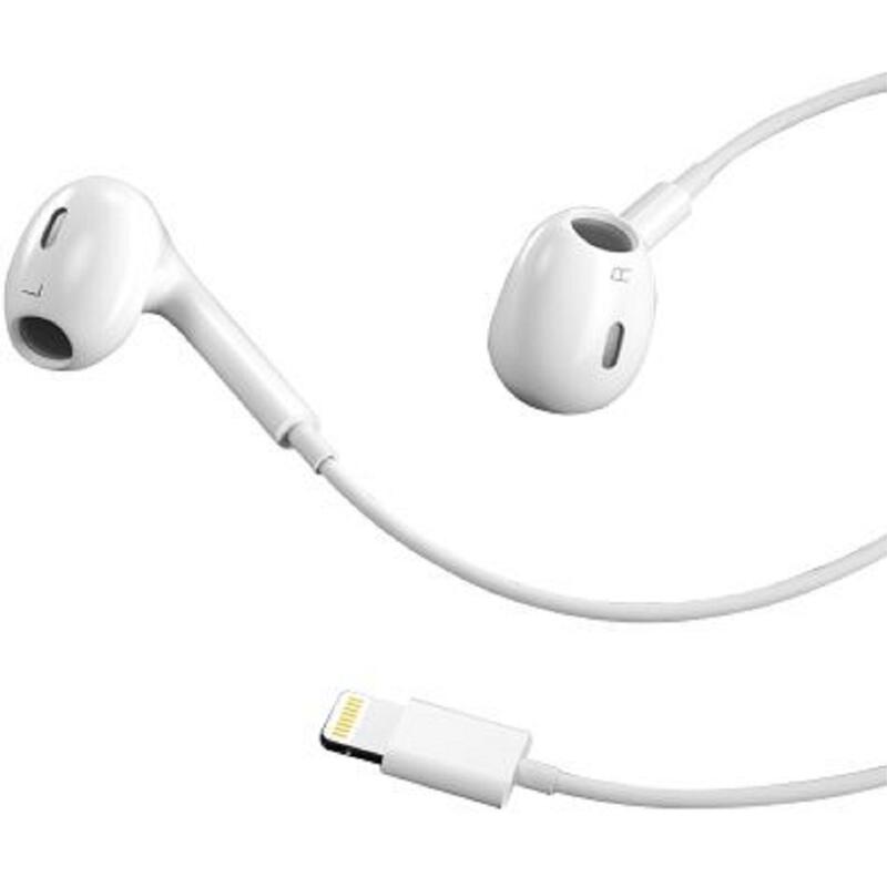 Headphones XO wired ep45 lightning wht 1.2m