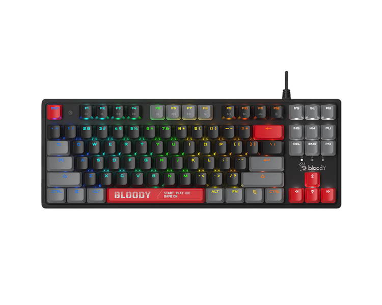 კლავიატურა: A4tech Bloody S310N Mechanical Switch RGB Gaming Keybord Energy Red