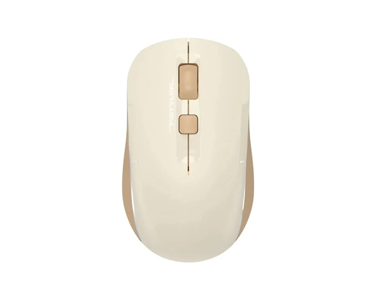 A4Tech Fstyler FB26CS Air2 — Bluetooth და 2.4G უკაბელო მაუსი Cafe Latte