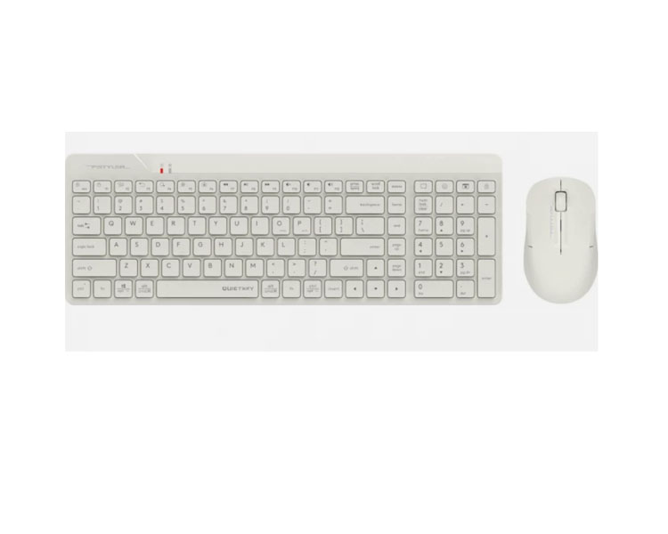 კლავიატურა-მაუსი: A4Tech Fstyler FG2300 Air2 2.4G Wireless Combo Desktop Beige